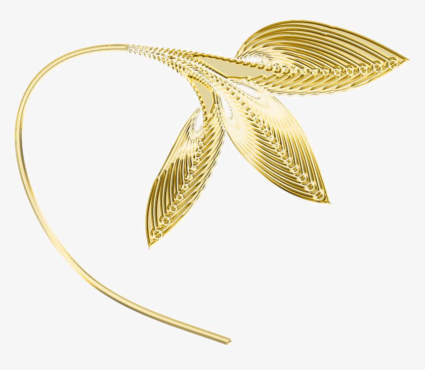 Transparent Gold Leaf Png - Gold Leaf Transparent Background, Png Download