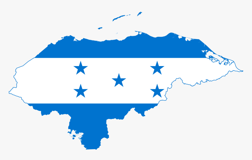 Honduras Map With Flag, HD Png Download