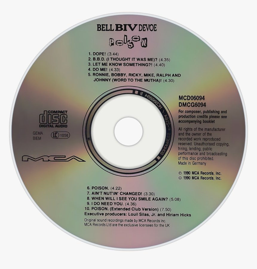 Bell Biv Devoe - Cher If I Could Turn Back Time Cd, HD Png Download