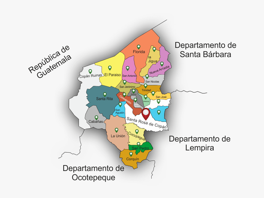 Transparent Mapa De Honduras Png - Departamento De Copan Honduras, Png Download