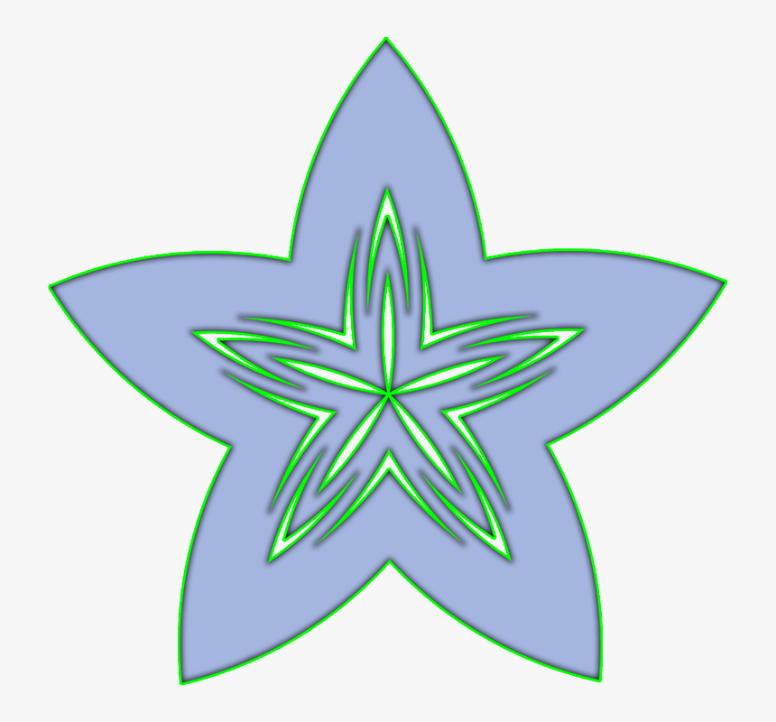 Flor, Flores, Estrela, Photoshop - Flor Em Forma De Estrela Png, Transparent Png