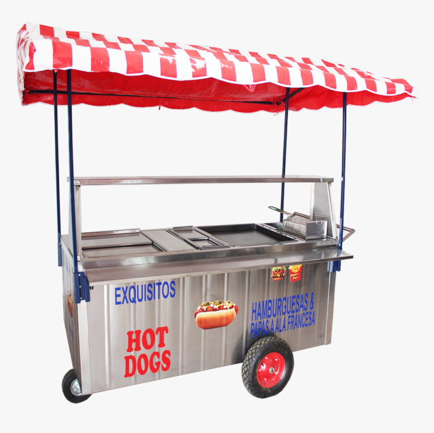 Transparent Hot Dog Con Papas Png - Carritos Para Hot Dogs, Png Download