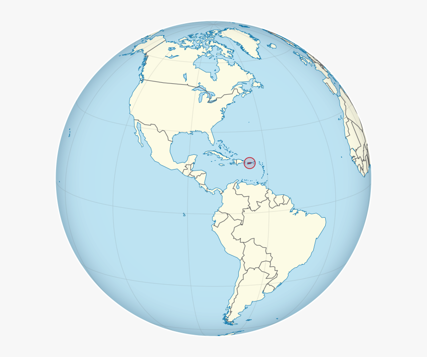 Dominican Republic On The Globe, HD Png Download
