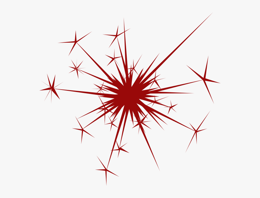 Red Sparkles Fireworks - Sparkle Clip Art, HD Png Download