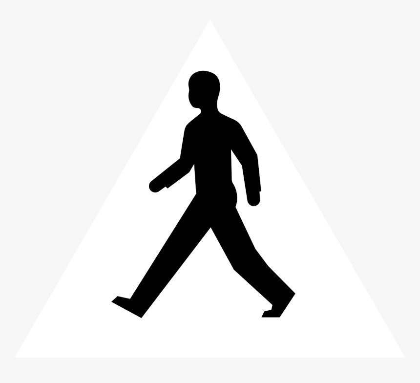 Man, Walking, Person, Male, Walk, Adult, Silhouette - Pedestrian Crossing, HD Png Download