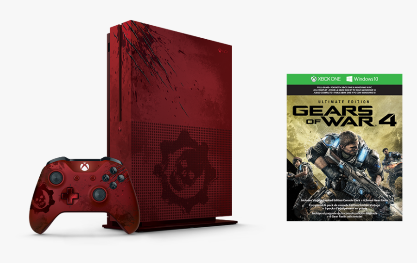 Xbox One S Gears Of War Edition, HD Png Download