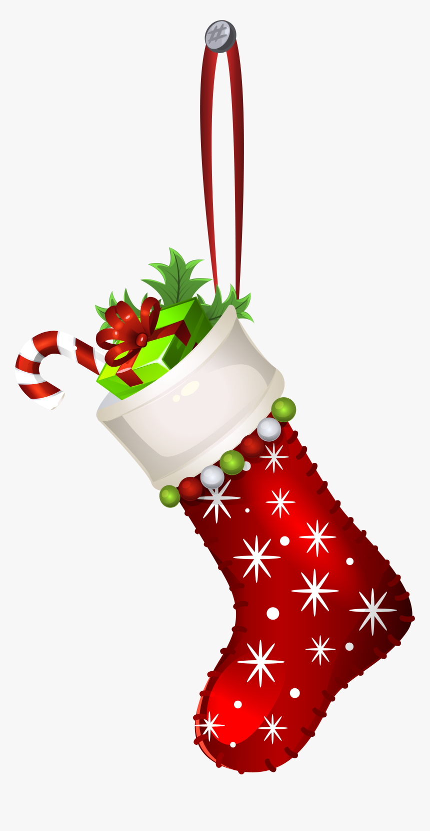 Ornament Christmas Decoration Stocking Transparent - Christmas Stocking Transparent Background, HD Png Download