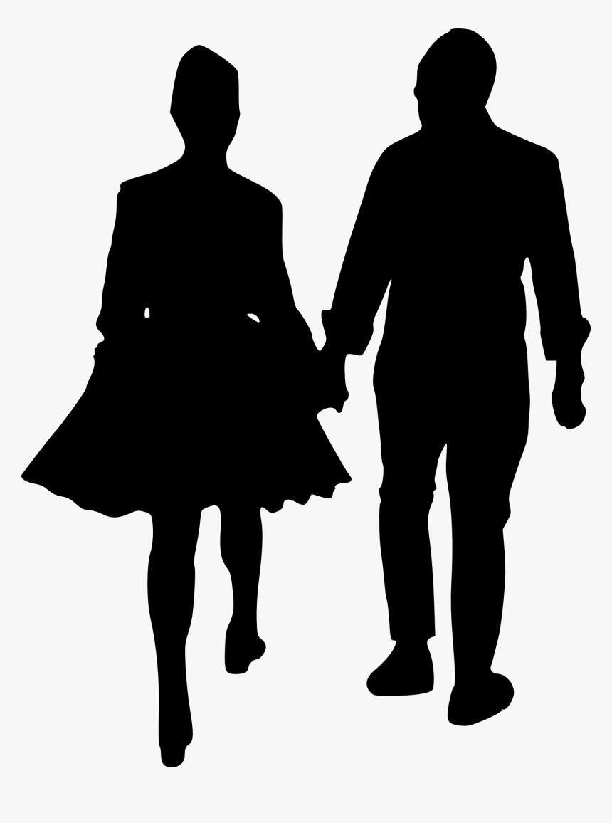 Clip Art Person Walking Silhouette Png - People Walking Silhouette Transparent, Png Download