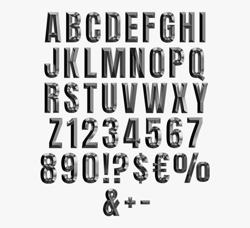 Stylish Metal Typeface - Calligraphy, HD Png Download