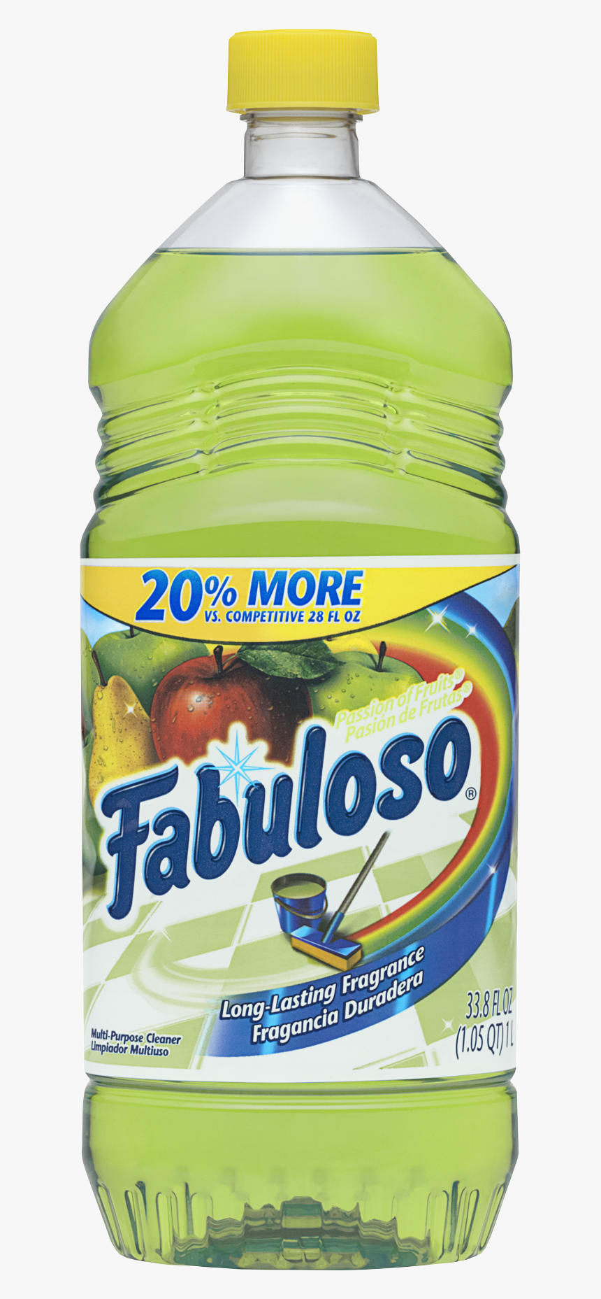 Multi Purpose Cleaner Passion Fruit - Fabuloso Cleaner, HD Png Download