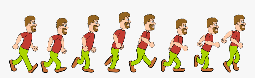 Transparent Person Walking Png - Sprite Sheet Panda, Png Download