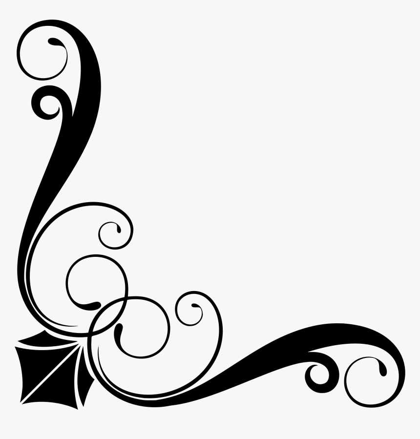Corner Clipart Ornamental Corner Ornament .png, Transparent Png