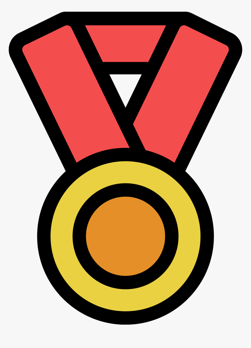 Clip Art Medal Vector - Cartoon Medal, HD Png Download