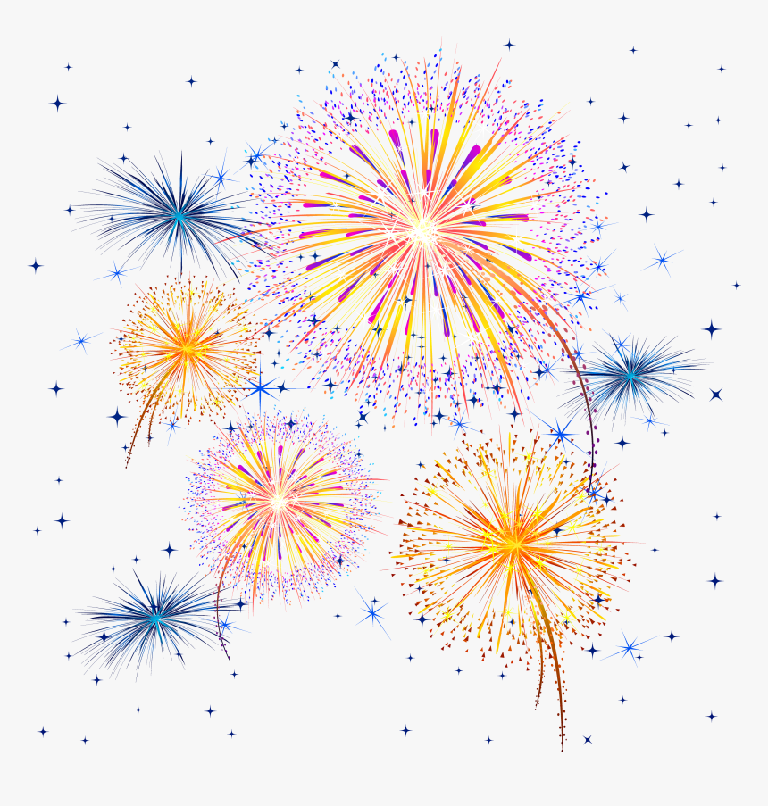 Fireworks Png - Transparent Background Fireworks Clipart, Png Download