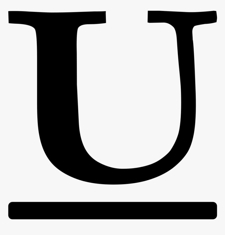 Underline Font Awesome - Icon Bold Italic Underline, HD Png Download