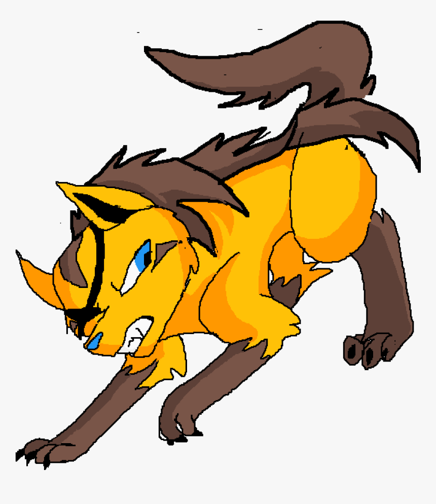 Shiny Mightyhena With Eye Patch - Cartoon, HD Png Download