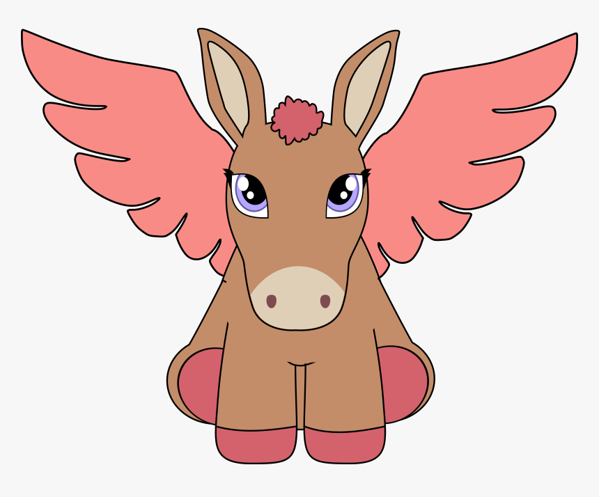 This Free Icons Png Design Of Pegasus Donkey - Donkey Smiley Clipart, Transparent Png