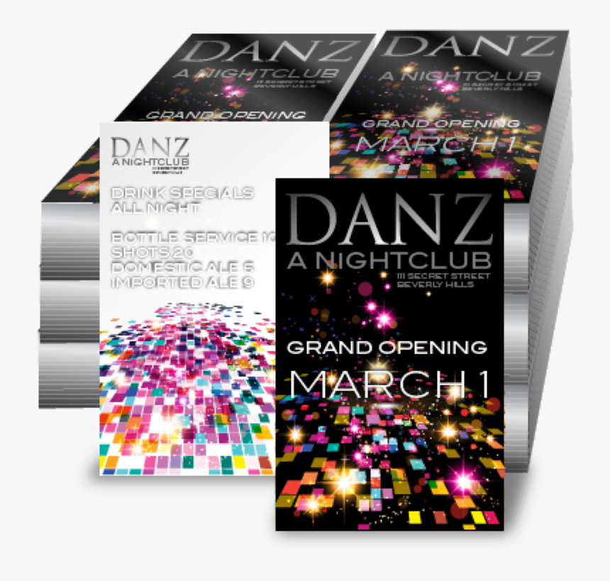 Nightclub Flyers Printing, HD Png Download