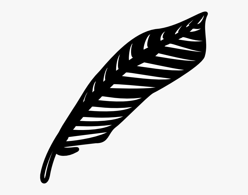 Turkey Feather Clipart Black And White Free 4 Png - Turkey Feather Black And White, Transparent Png
