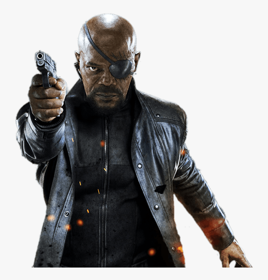Jackson With Eyepatch - Transparent Nick Fury Png, Png Download