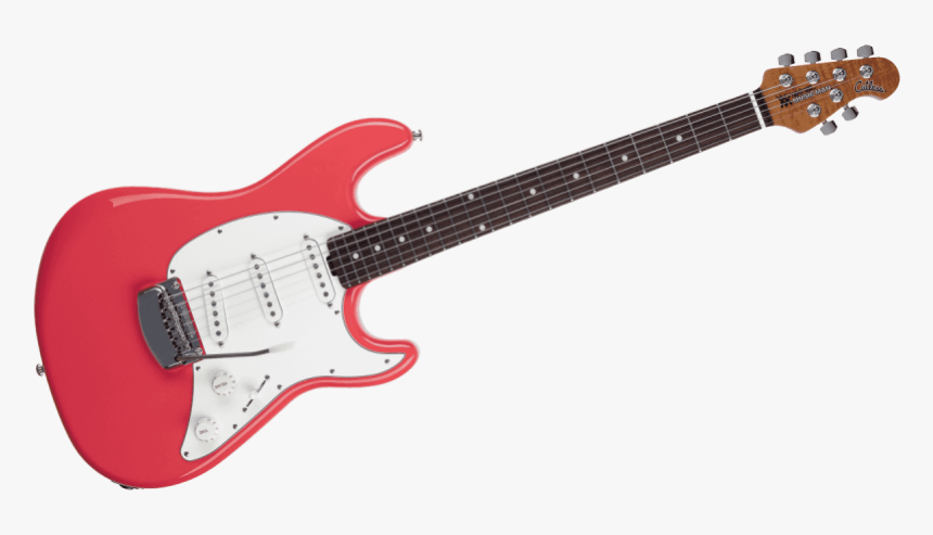 Music Man Cutssst Crd Rmr C Coral Red, Roasted Maple - Electric Guitar, HD Png Download