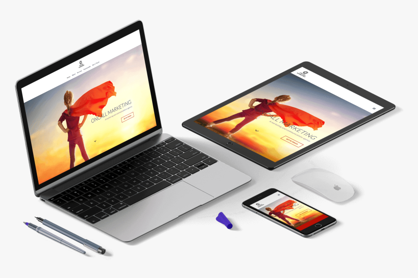 Powerful Websites That Outperform - Laptop With Web Page Png, Transparent Png