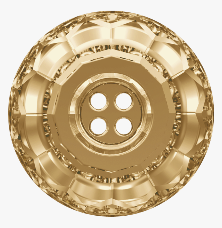 Swarovski 3008 Classic Button 14mm Crystal Golden Shadow - Swarovski Crystal Buttons, HD Png Download