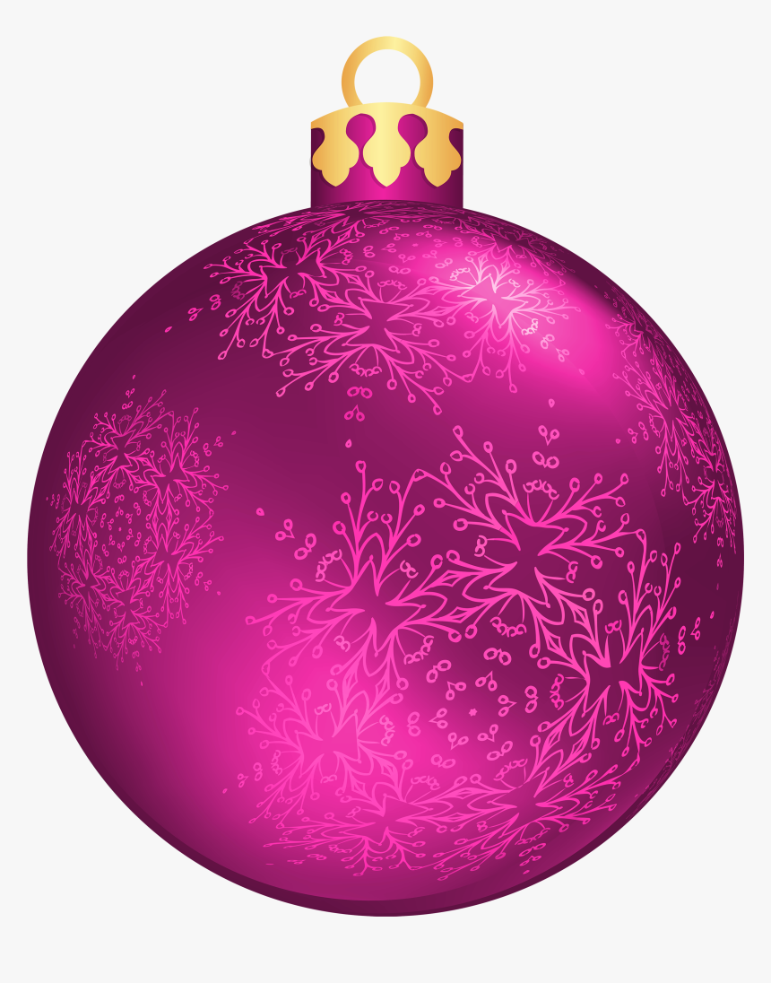 Pink Christmas Ball Png Clipart - Pink Christmas Ball Png, Transparent Png