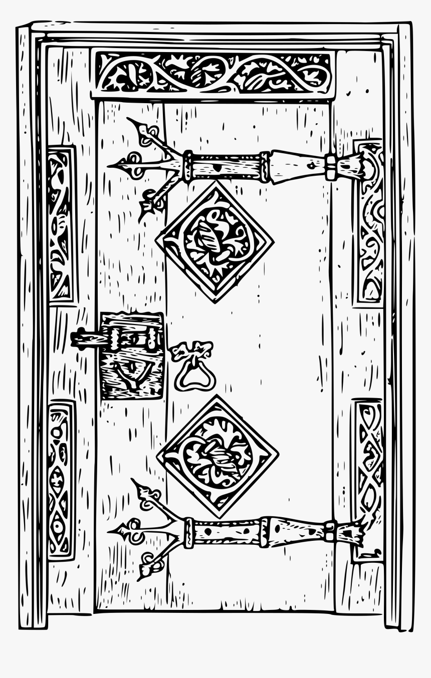 Transparent Door Vector Png - Old Doors Clip Art, Png Download