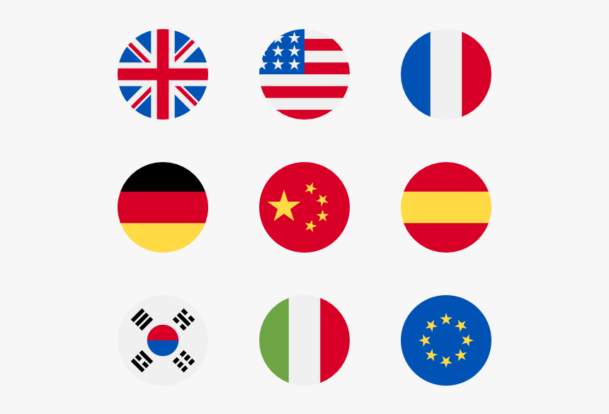 Essential Set - Flag Circles, HD Png Download