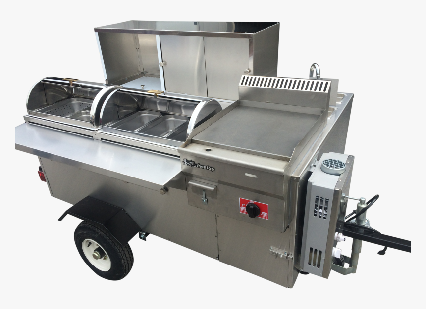Cater Pro Cart - Hot Dog Cart With Grill And Fryer, HD Png Download