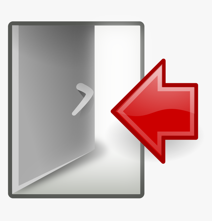 Door & Arrow Free Vector - Out Png, Transparent Png