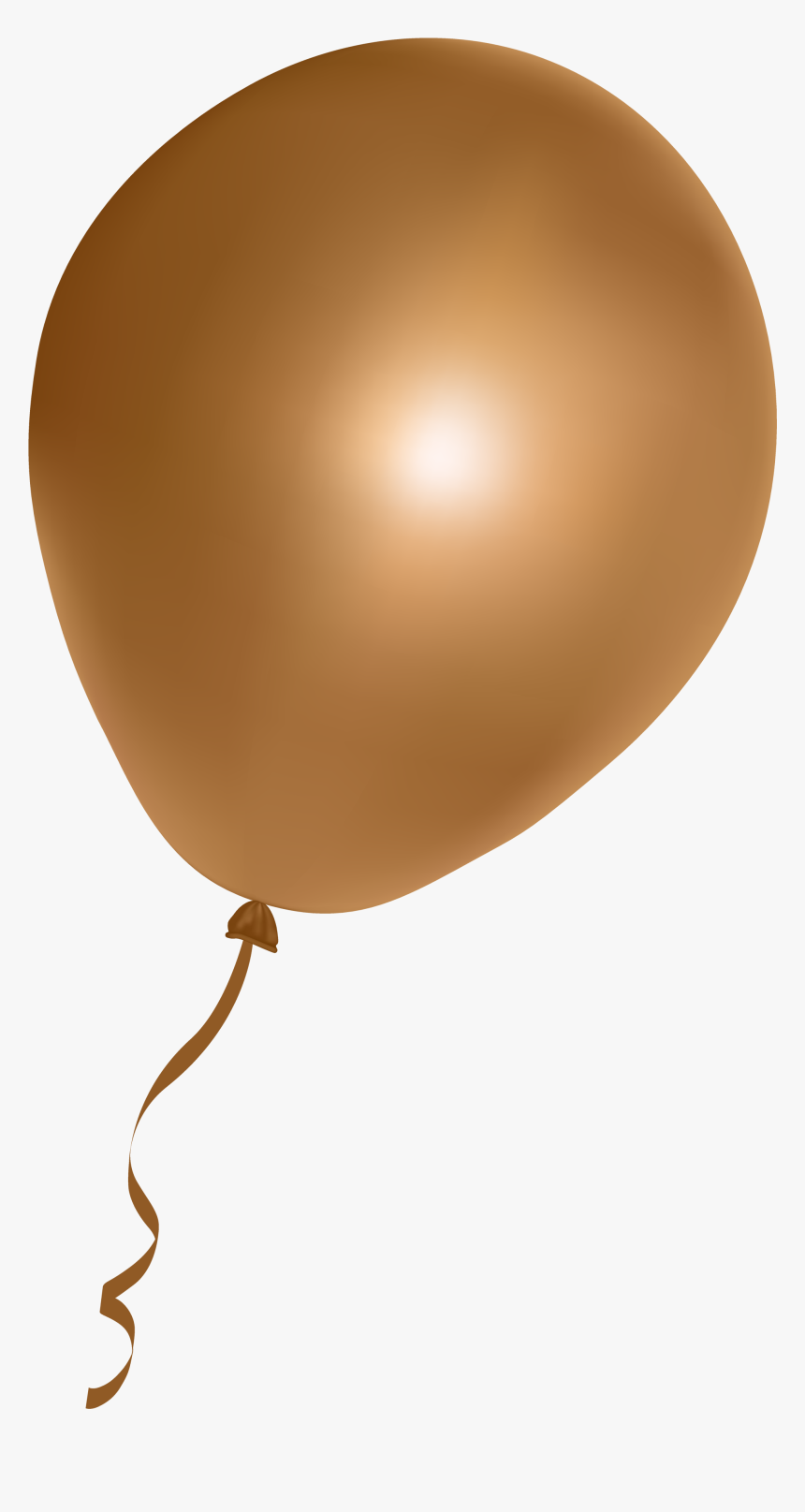 Golden Brown Balloon Png Image - Transparent Background Purple Balloon, Png Download