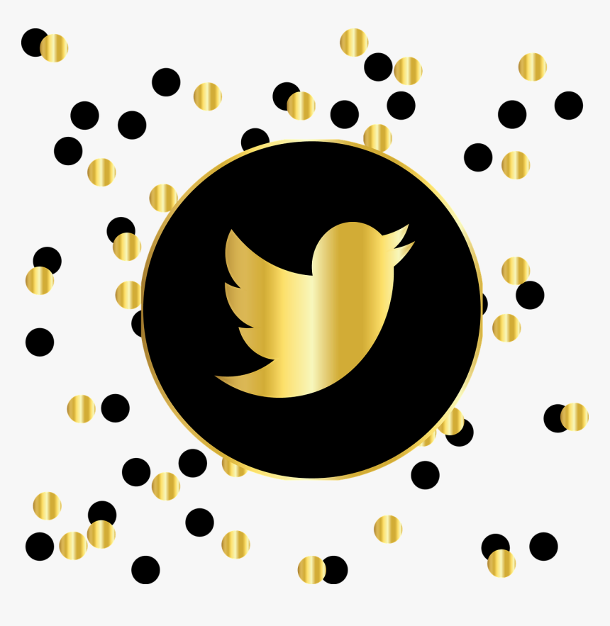 Email, Mail, Gmail, Social Media, Icons, Website - Black And Gold Social Media Icons, HD Png Download