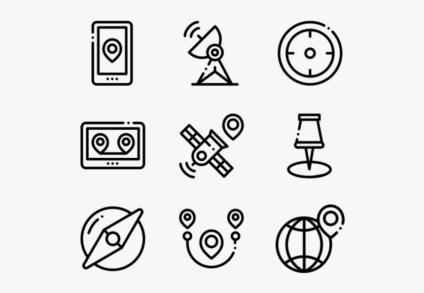 Location - Hand Drawn Icon Png, Transparent Png