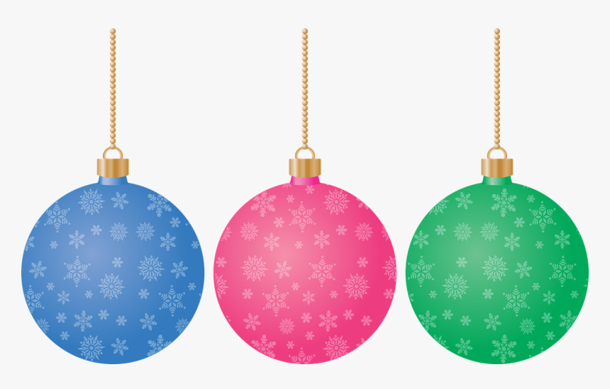 Transparent Gold Snowflakes Png - Pink Christmas Ornament Png, Png Download