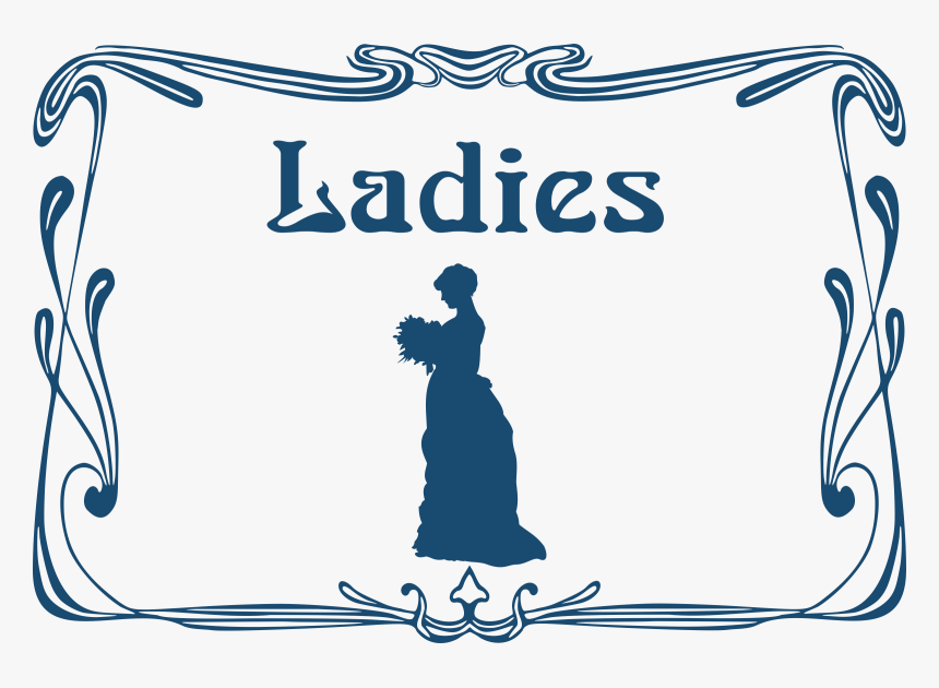 Ladies - Ladies Toilet Door Sign, HD Png Download