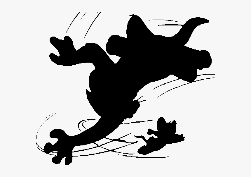 Tom And Jerry Silhouette, HD Png Download