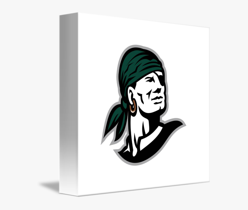 Pirate Headscarf Eye Patch Retro - Illustration, HD Png Download