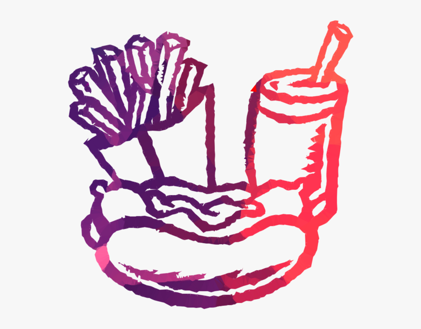 Hot Dog Clipart Corn Dog Hot Dog French Fries - Junk Food Clip Art, HD Png Download