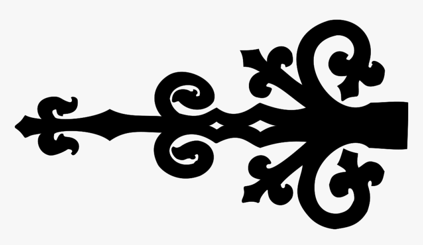 Ornate Door Hinge - Door Hinges Clipart, HD Png Download