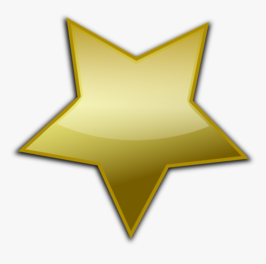 Golden Vector Star Png, Transparent Png