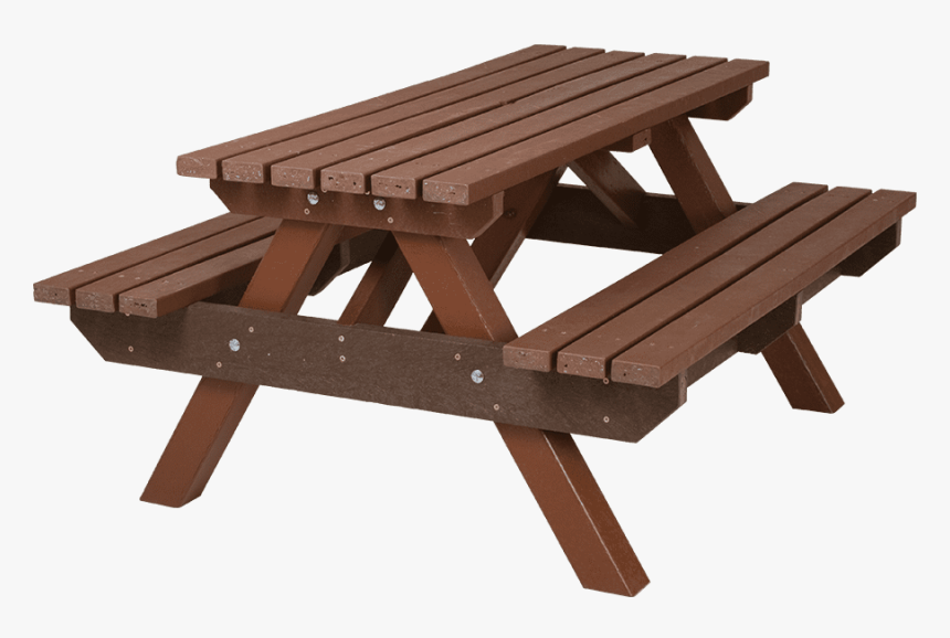 Standard Picnic Bench - Bench And Table Png, Transparent Png
