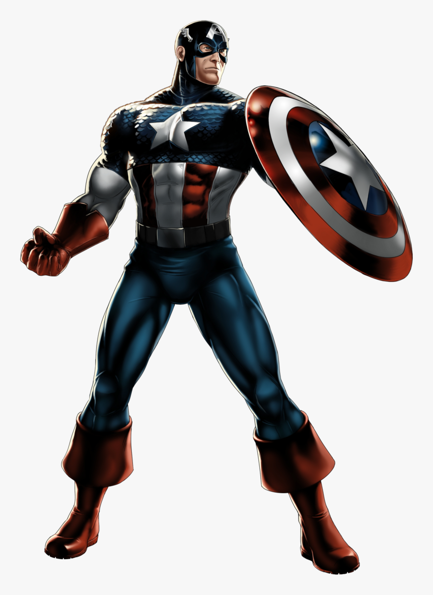 Captain America Portrait Art - Marvel Alliance Captain America, HD Png Download
