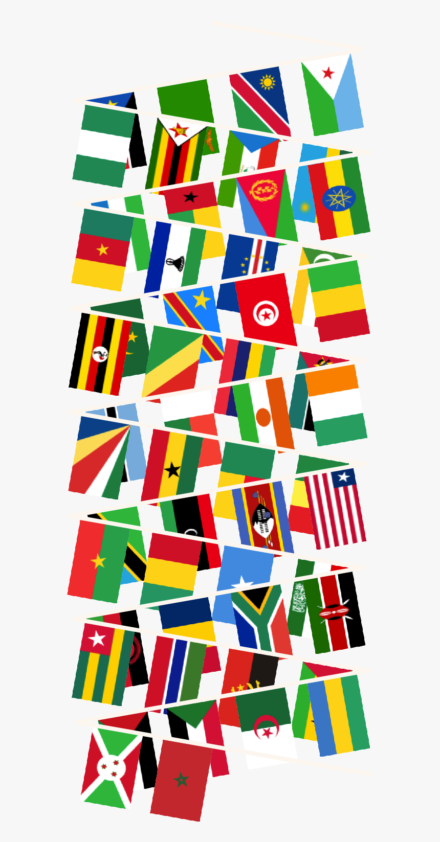 Transparent Bunting Clipart - African Flags Png, Png Download
