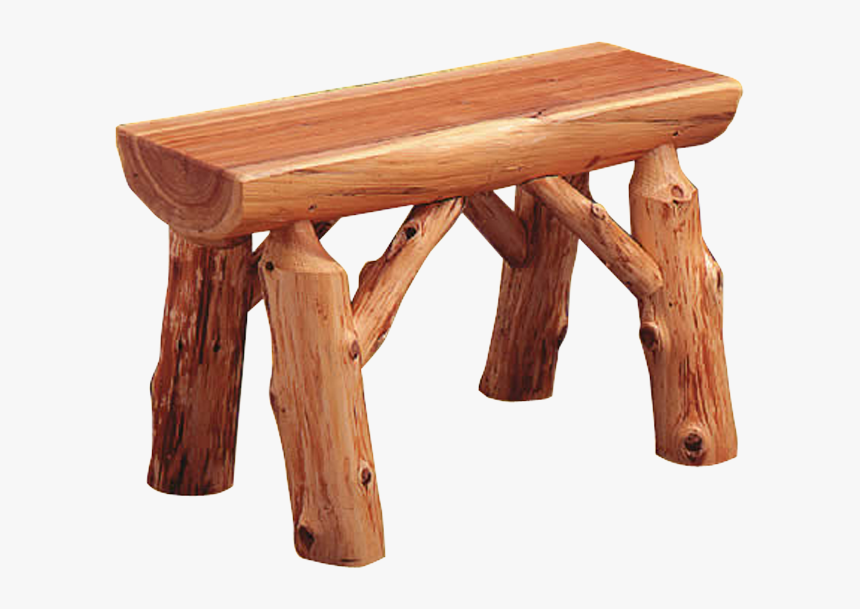 Log Bench Png - End Table, Transparent Png