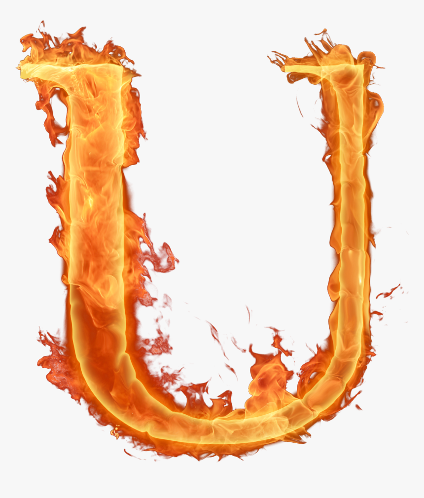 Fogo Png, Fire Font, Me Chama, Spelling, Lettering, - Fire Letter U Png, Transparent Png