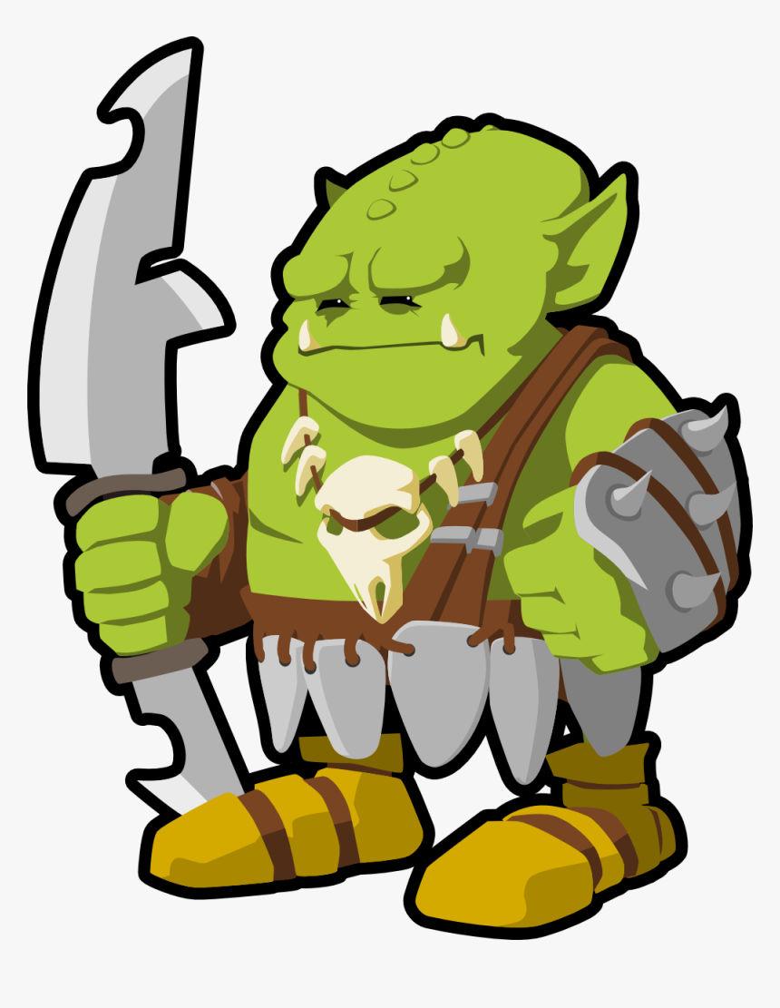 Warrior - Clipart - Orc Clipart, HD Png Download