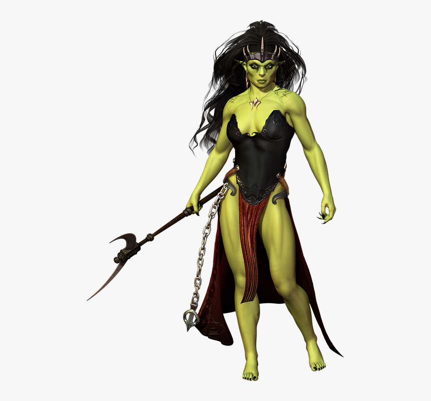 Orc, Character, Fantasy, Monster, Warrior, Magic, Evil - Grendel's Mom Transparent, HD Png Download