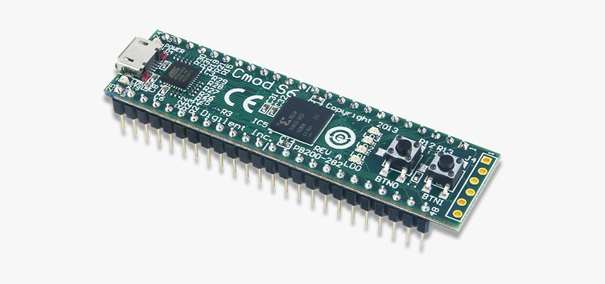 20171015 Cmod S6 Obl 2 600 - Cmod S6 Pin Diagram, HD Png Download